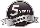 5years warranty